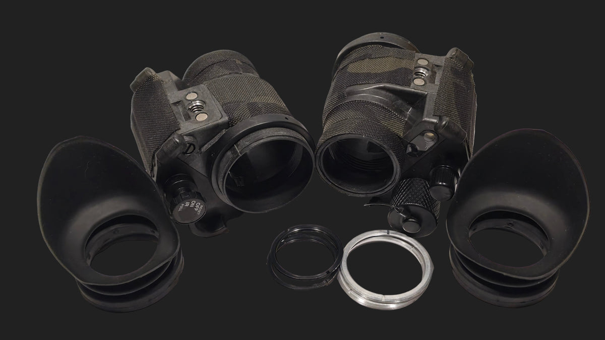 X2 Used Pvs-14 Housings with black camo wraps